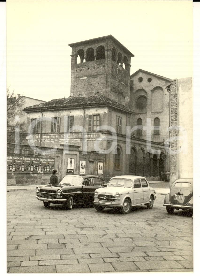 Fotografia d epoca originale 1956 MILANO via LUINI  SAN MAURIZIO al Monastero Maggiore Pubblicità  GANCIA 1