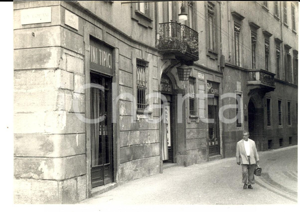 Fotografia d epoca originale 1956 MILANO Via MORIGI con la Taverna MORIGGI Foto ARTISTICA 10 x 14 1
