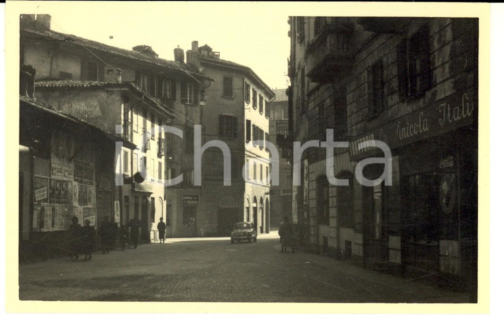 Fotografia d epoca originale 1955 ca MILANO Via SANT ANDREA con trattoria LA VINICOLA ITALIANA Foto ARTISTICA 1