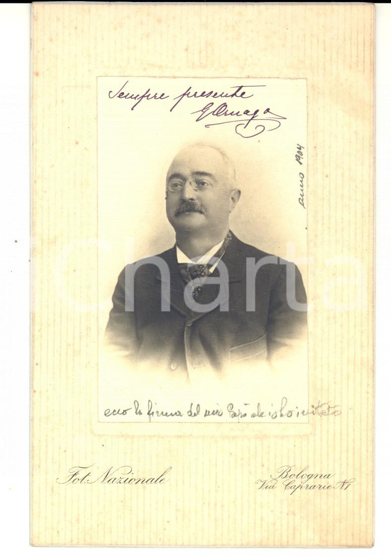 Fotografia d epoca originale 1904 BOLOGNA Ritratto di Giuseppe ORNAGO Fotografia NAZIONALE 1