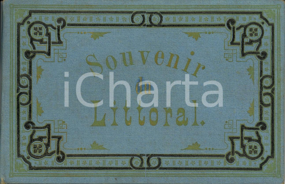 Materiale pubblicitario d’epoca 1900 ca MARSEILLE ? FRANCE Souvenir du littoral Raccolta incisioni a stampa 1