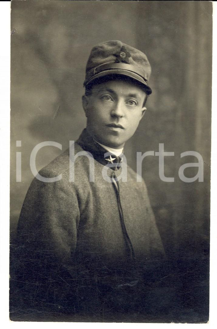 Fotografia d epoca originale 1915 ca WW1 Ritratto di allievo ufficiale REGIO ESERCITO Fotografia FP NV 1