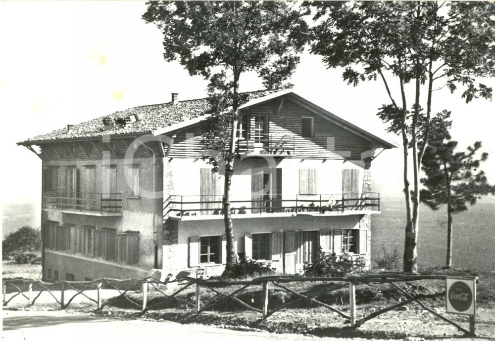 Cartolina originale da collezione 1967 NETRO BI Ristorante Albergo LA BOSSOLA con cartello COCA COLA FG VG 1