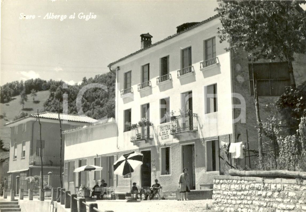 Cartolina originale da collezione 1968 VALLI DEL PASUBIO VI Trattoria Albergo al Giglio a STARO FG VG 1