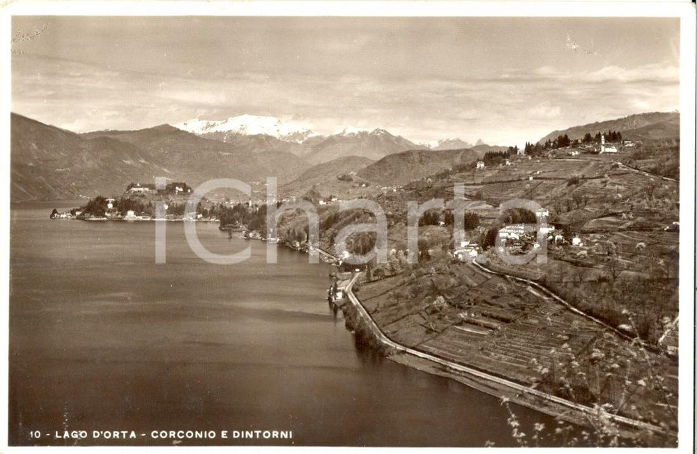 Cartolina originale da collezione 1940 ca ORTA SAN GIULIO NO CORCONIO sul lago e dintorni Cartolina FP NV 1