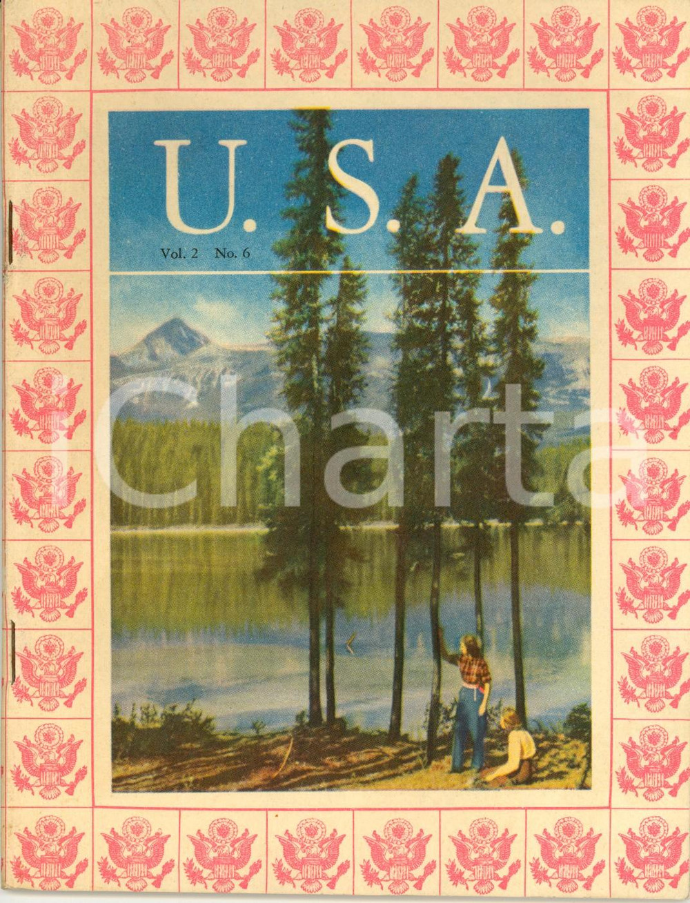 Libro, pubblicazione d epoca 1945 ca USA Panorami d America e ritratti di americani Vol. 2 nÂ° 6 BENET 1