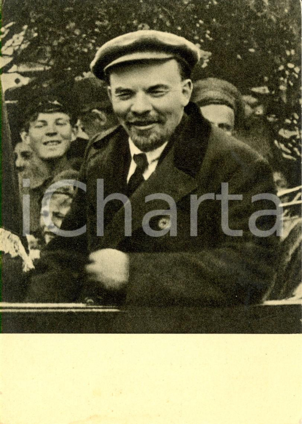 Cartolina originale da collezione 1969 MOSCA Propaganda URSS Ritratto di Vladimir Ilic ULJANOV LENIN Ristampa 1
