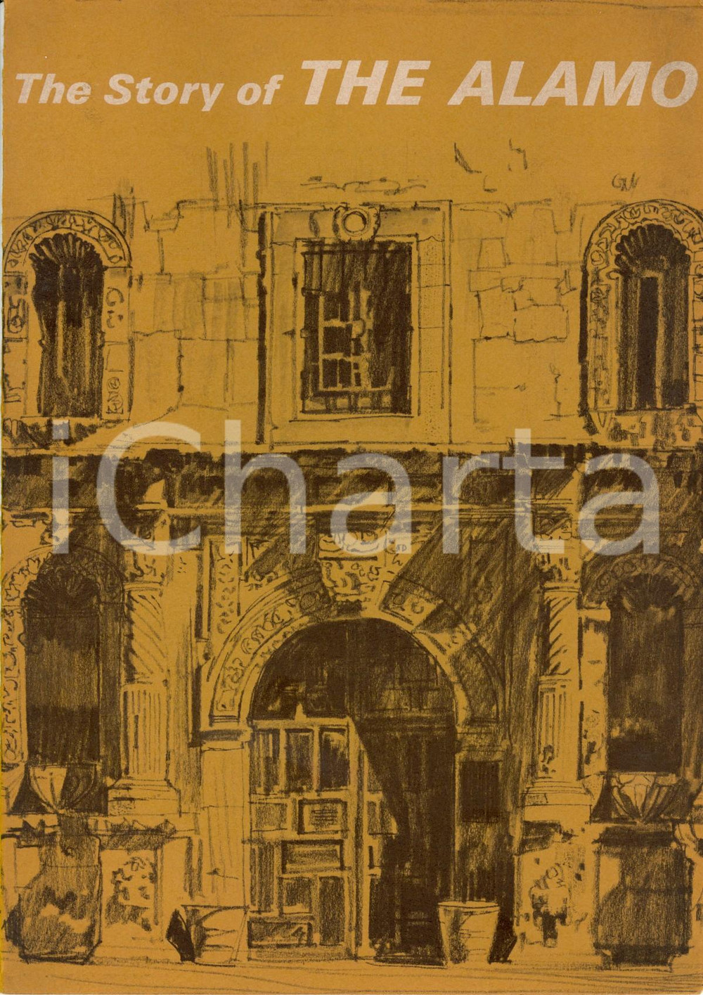 Materiale pubblicitario d’epoca 1970 ca SAN ANTONIO USA The story of THE ALAMO Opuscolo turistico ILLUSTRATO 1