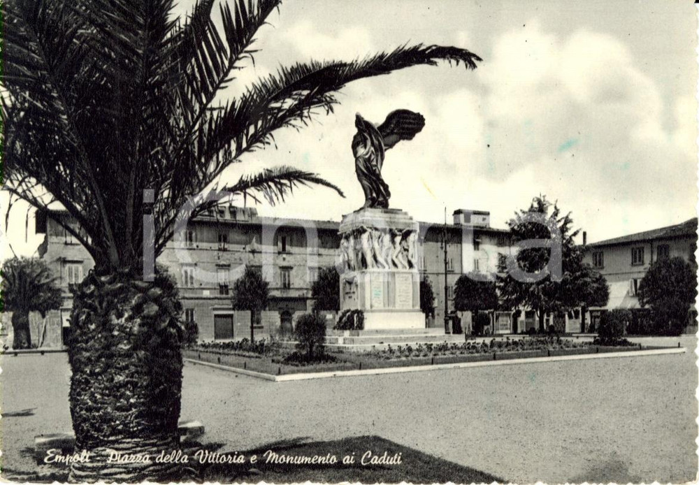 Cartolina originale da collezione 1952 EMPOLI FI Monumento ai Caduti in piazza della VITTORIA Cartolina FG VG 1