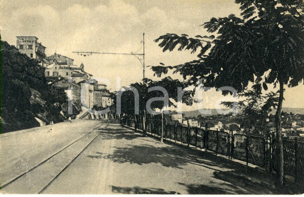 Cartolina originale da collezione 1945 FERMO FM Scorcio del viale XX SETTEMBRE Cartolina postale FP VG 1