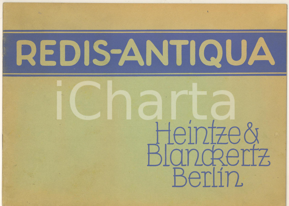 Libro, pubblicazione d epoca 1935 ca BERLIN  HEINTZE & BLANCKERTZ Album esercitazione pennini REDISANTIQUA 1