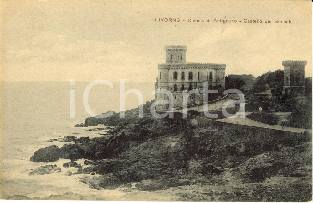 Cartolina originale da collezione 1918 LIVORNO Il Castello del Boccale a ANTIGNANO Cartolina postale FP NV 1