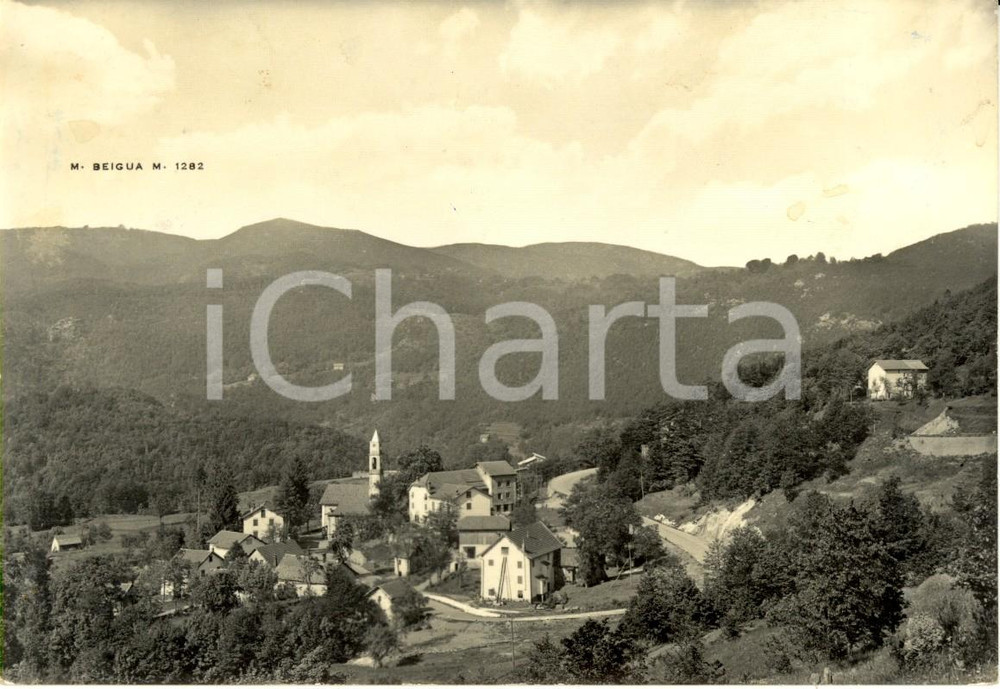 Cartolina originale da collezione 1968 URBE SV Panorama della frazione VARA INFERIORE con monte BEIGUA FG VG 1