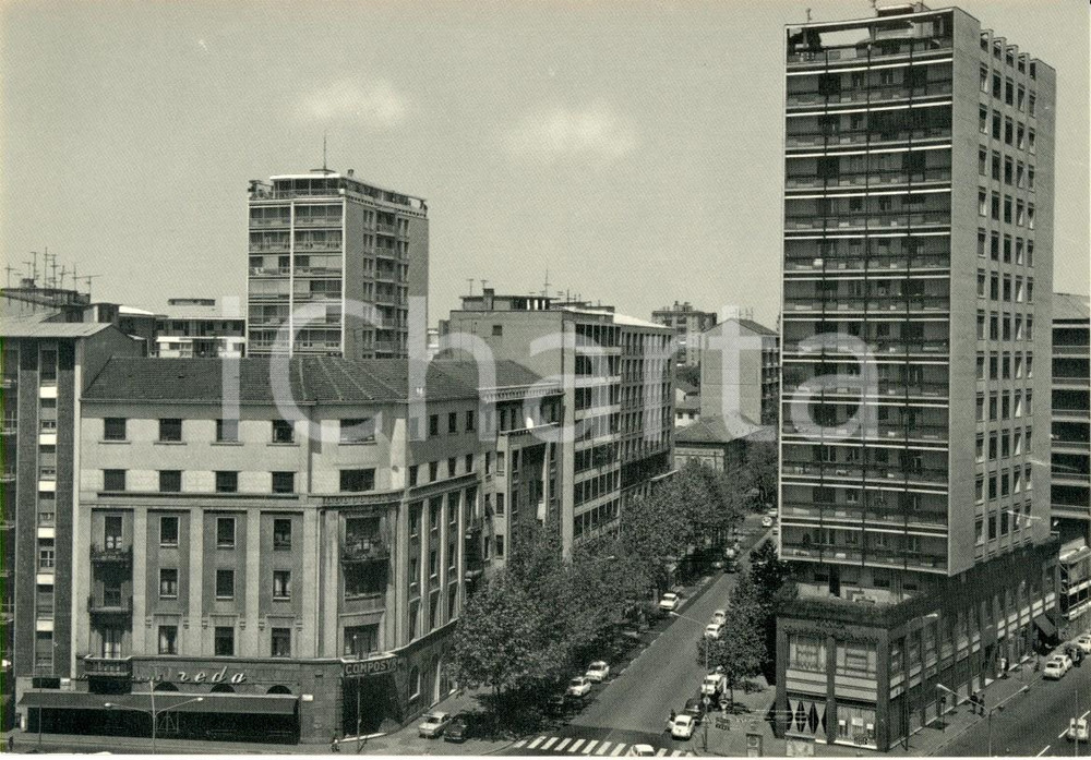 Cartolina originale da collezione 1960 ca SESTO SAN GIOVANNI MI Grattacielo in viale Fratelli CASIRAGHI FG NV 1