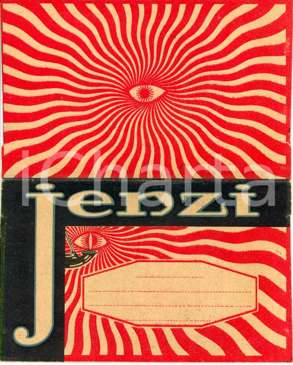 Materiale pubblicitario d’epoca 1960 ca MILANO Passaggio DUOMO Ottico JENZI oculista Portanegativi ILLUSTRATO 1