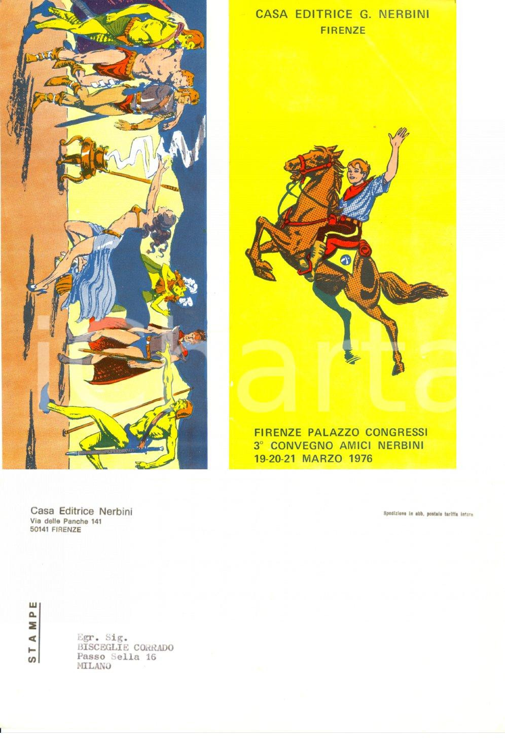 Oggetto da collezione cartaceo 1976 FIRENZE Dépliant 3° Convegno Amici casa editrice Giuseppe NERBINI Lotto 1