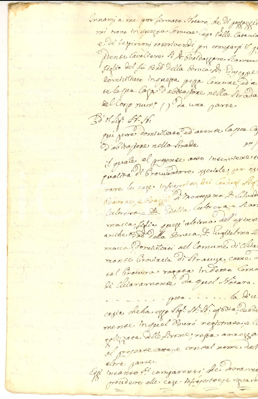 Documento originale, autentico 1830 ca CATANIA Lite don Baldassarre SCAMMACCA DELLA BRUCA per ereditÃ  famiglia 1