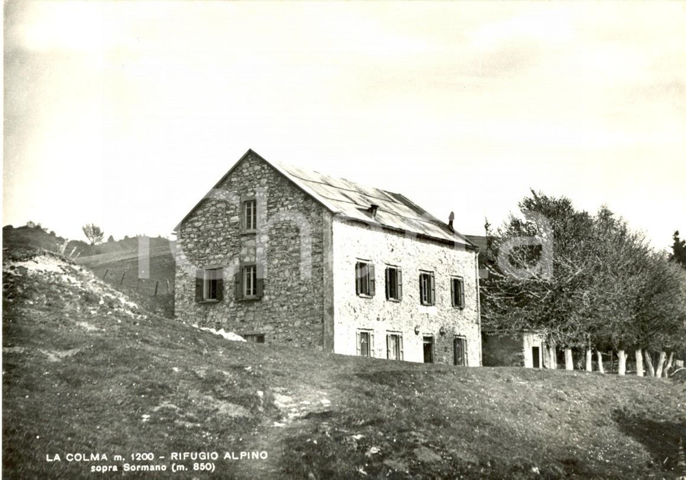 Cartolina originale da collezione 1965 SORMANO CO Il rifugio ALPINO in localitÃ  COLMA Cartolina postale FG VG 1
