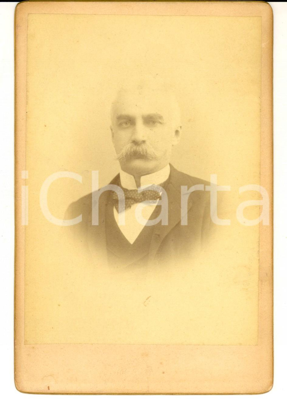 Fotografia d epoca originale 1900 ca MILANO Uomo con cravattino a pois Circolo Fotografico Lombardo 1 1