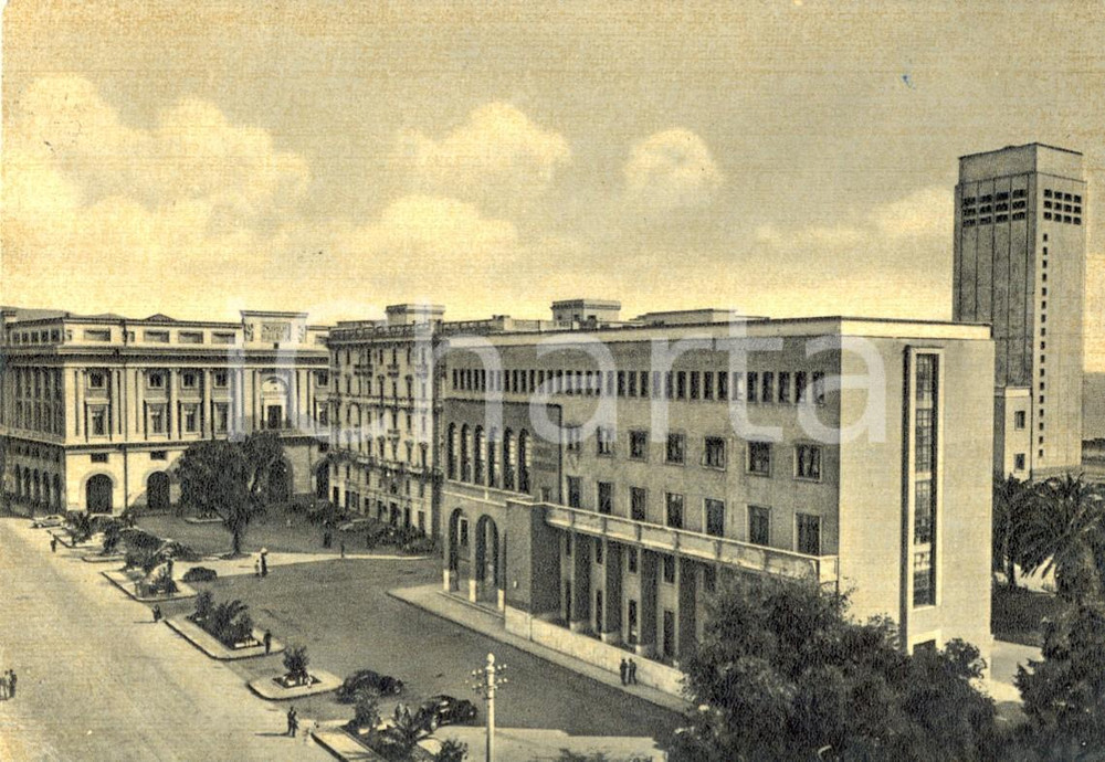 Cartolina originale da collezione 1958 SALERNO Veduta di piazza GIOVANNI AMENDOLA Cartolina FG VG 1