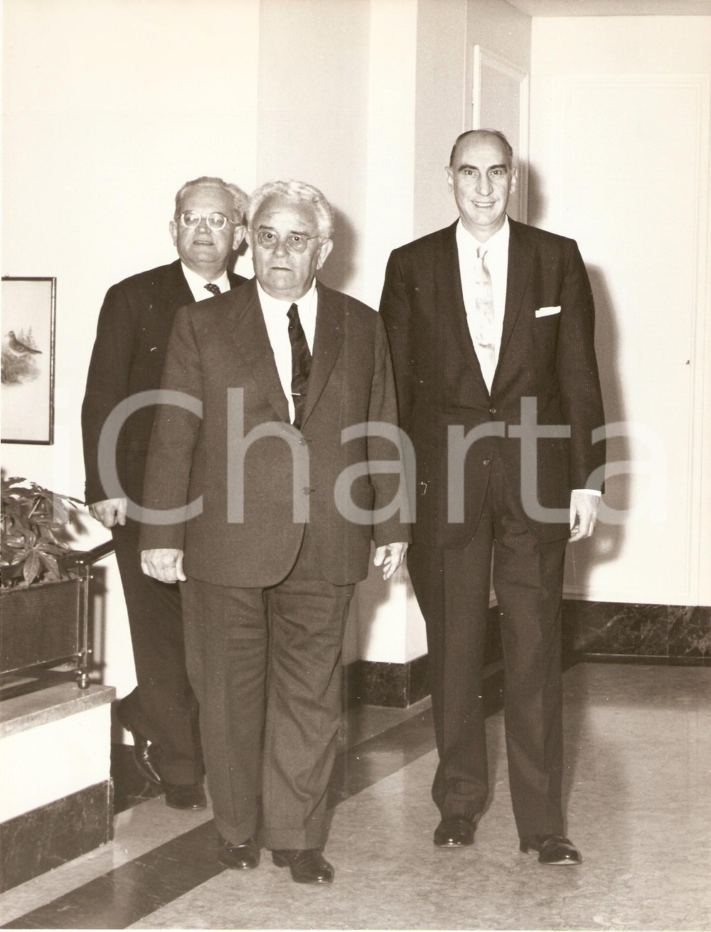 Fotografia d epoca originale 1962 MILANO Congresso Internazionale CARBION Sig. BEVILACQUA e Mr. PITT Foto 1
