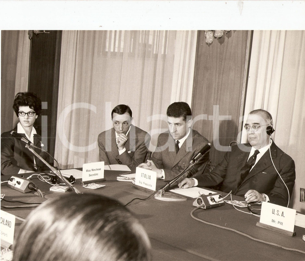 Fotografia d epoca originale 1962 MILANO Congresso Internazionale CARBION Sig, FRASCOLLA Fotografia 1