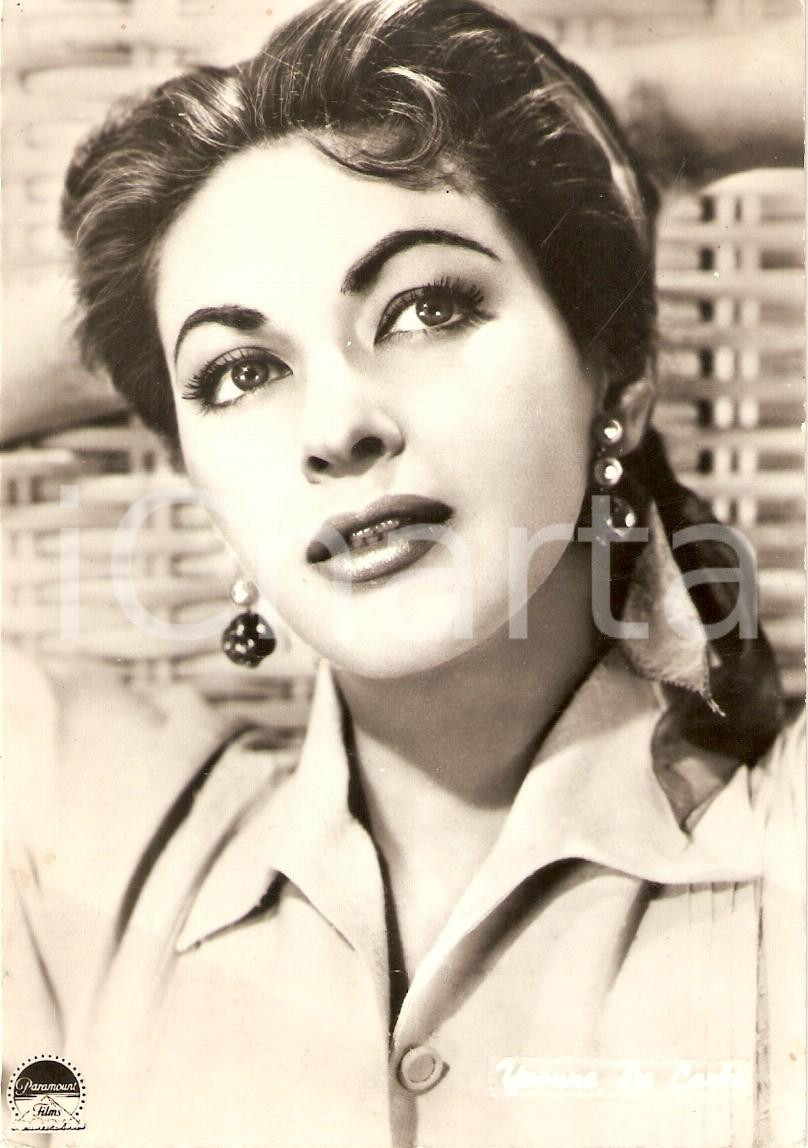 Cartolina originale da collezione 1957 CINEMA Portrait Yvonne DE CARLO Actress PARAMOUNT FILMS Cartolina FG VG 1