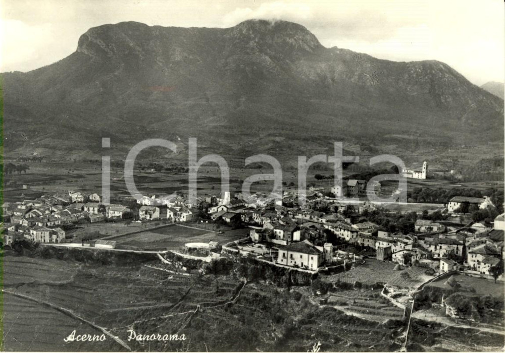 Cartolina originale da collezione 1956 ACERNO SA Veduta panoramica dell abitato Cartolina postale FG VG 1