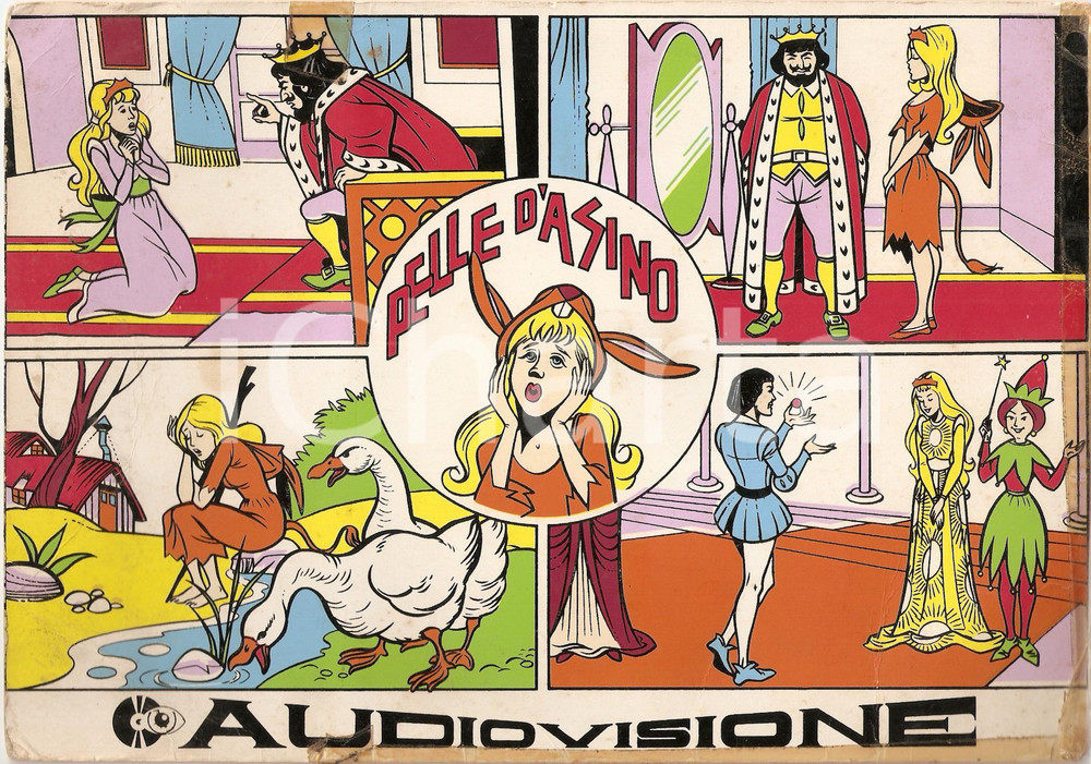 Oggetto da collezione cartaceo 1960 ca MILANO Ind. Tecnica Italiana Disco AUDIOVISIONE Pelle d asino 45 GIRI 1