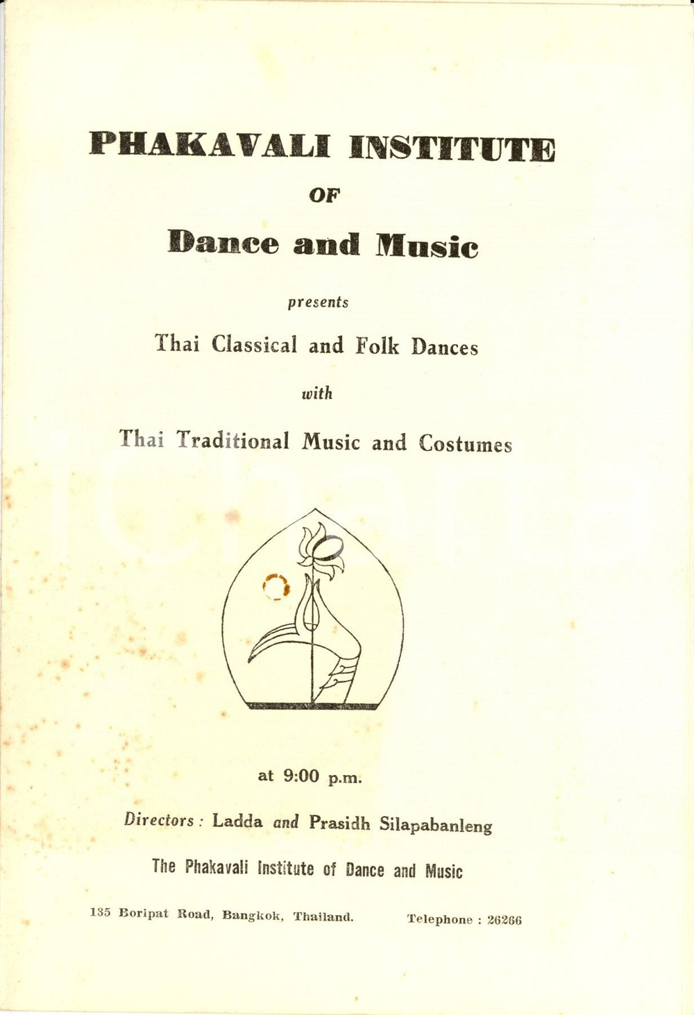 Libro, pubblicazione d epoca 1960 ca BANGKOK THAILANDIA PHAKAVALI INSTITUTE Thai Classical and Folk Dances 1