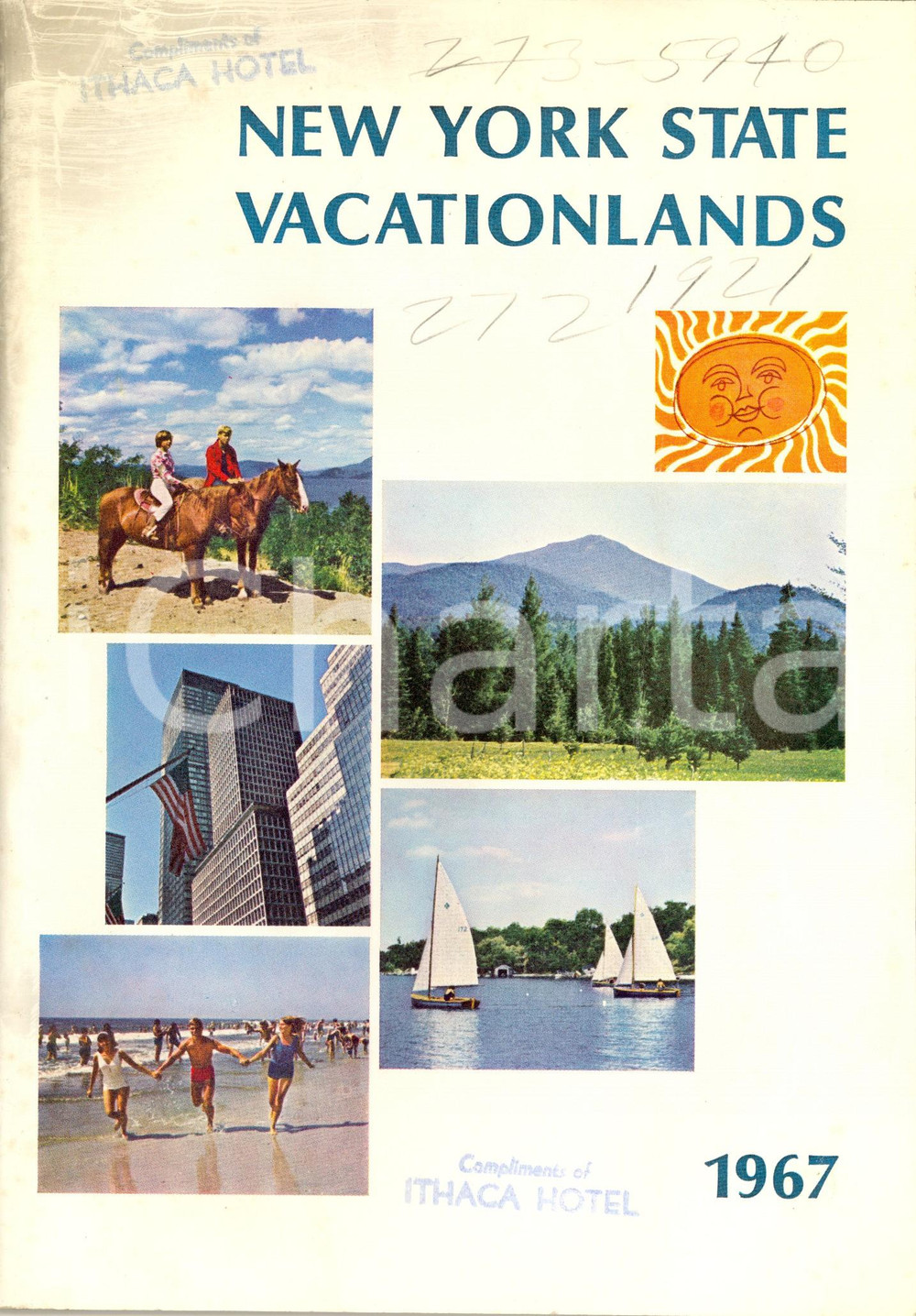 Materiale pubblicitario d’epoca 1967 STATE OF NEW YORK USA Vacationlands Opuscolo turistico ILLUSTRATO 1