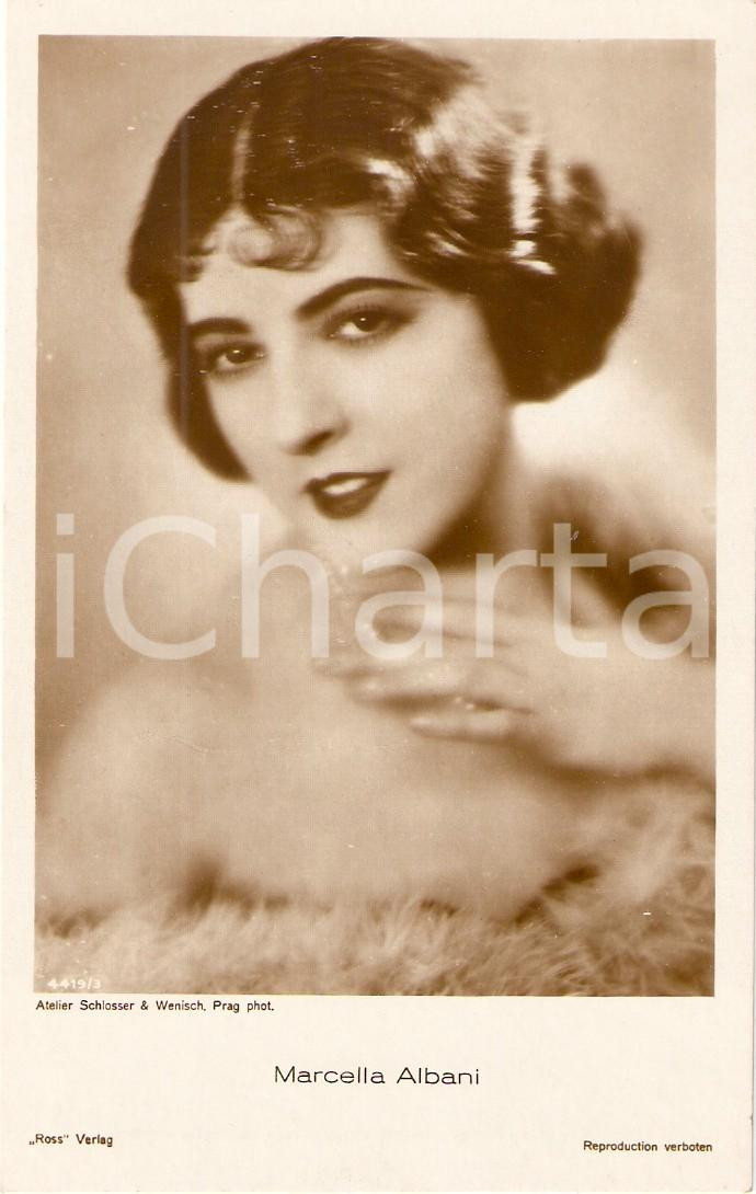Cartolina originale da collezione 1925 ca CINEMA Portrait Marcella ALBANI Actress Cartolina FP NV 1