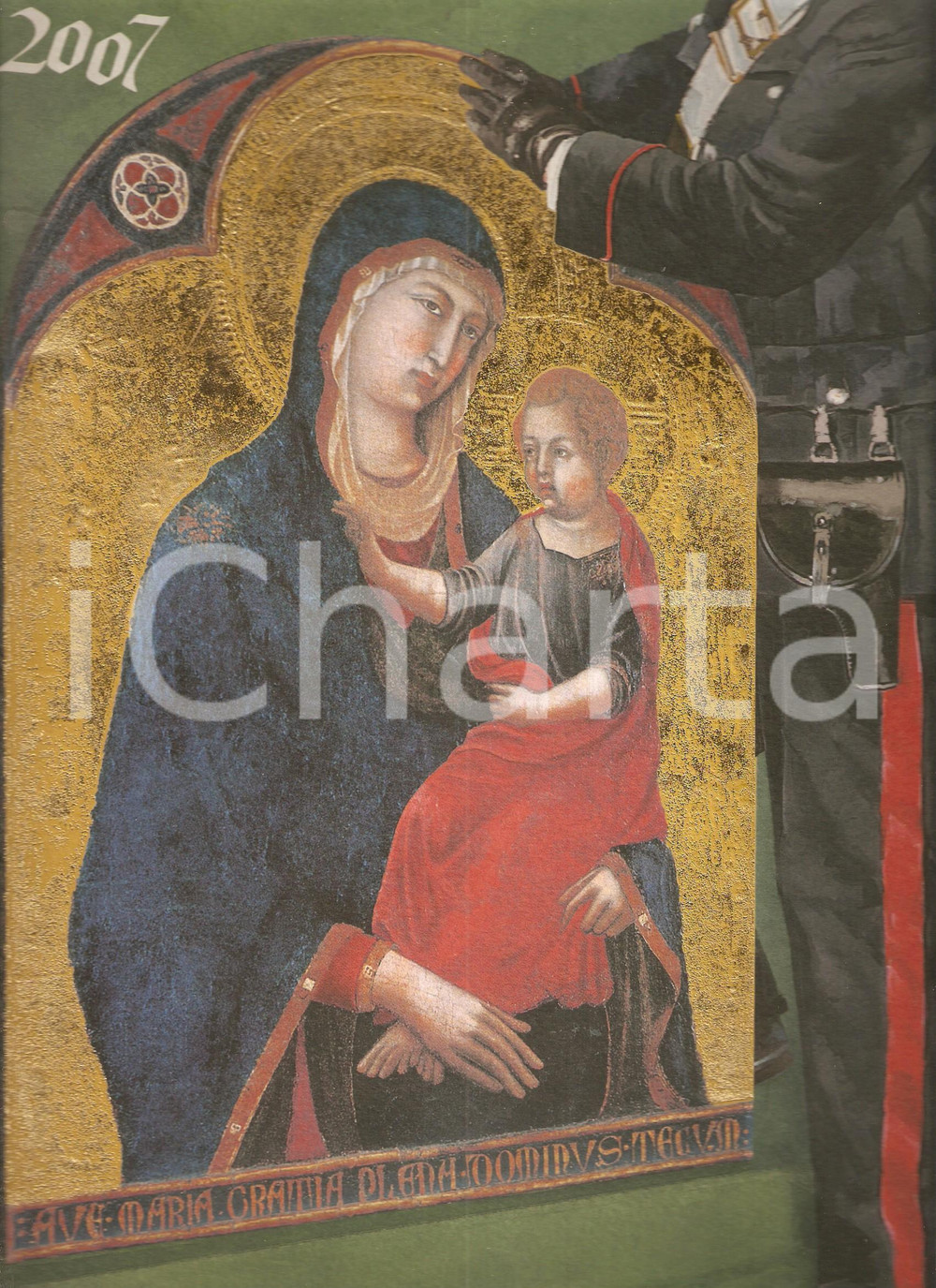 Oggetto da collezione cartaceo 2007 ARMA CARABINIERI Calendario Tutela Patrimonio Culturale Ill. Luciano JACUS 1