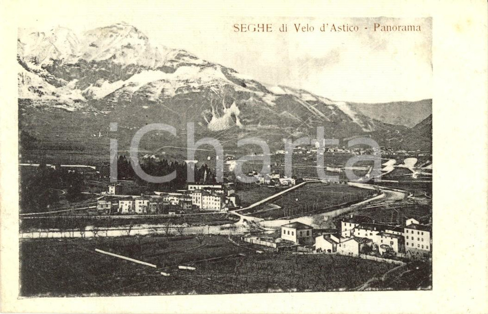 Cartolina originale da collezione 1930 ca VELO D ASTICO VI Panorama della frazione SEGHE Cartolina FP NV 1