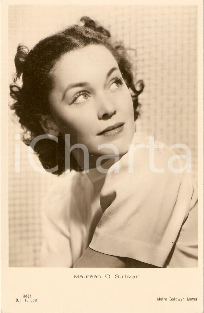 Cartolina originale da collezione 1937 CINEMA Attrice Maureen O SULLIVAN Ritratto METRO GOLDWYN MAYER Cartolina FP 1