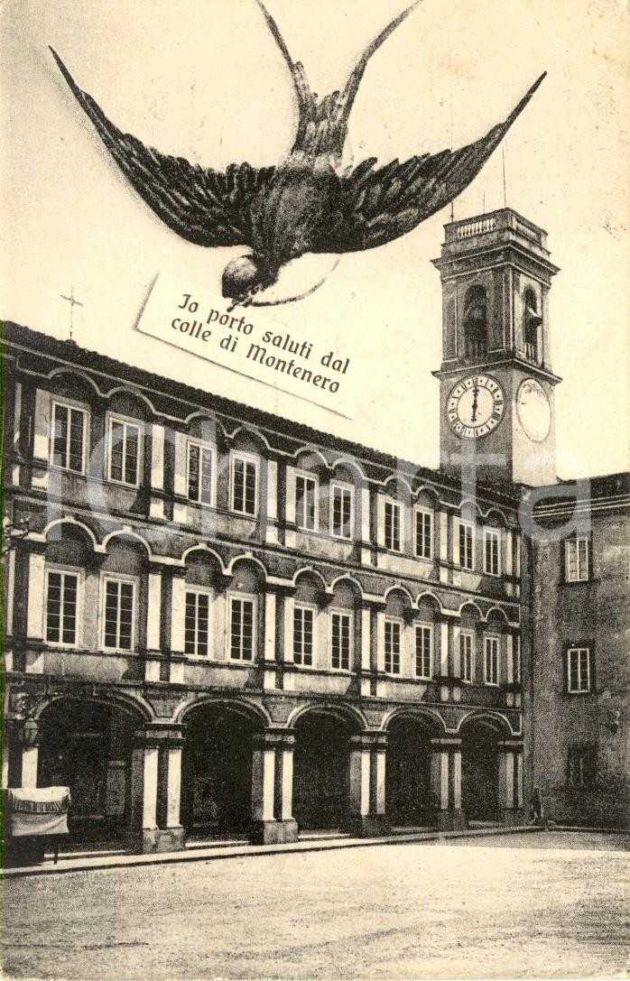 Cartolina originale da collezione 1915 ca LIVORNO Santuario MADONNA delle GRAZIE di MONTENERO Cartolina FP VG 1