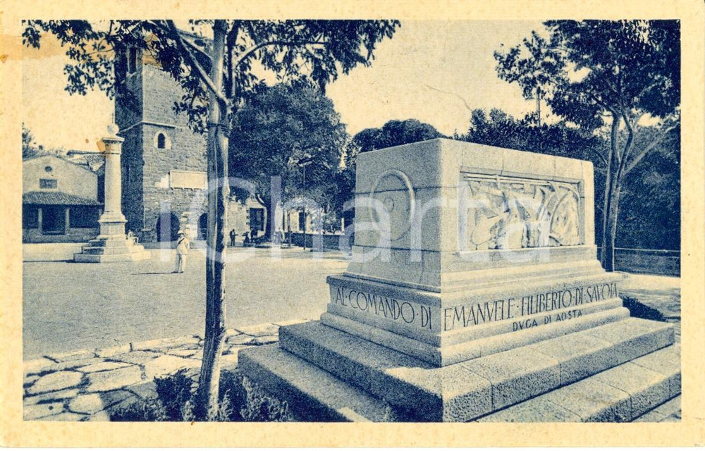 Cartolina originale da collezione 1940 TRIESTE L ara ai Caduti della III Armata sul Colle di SAN GIUSTO FP VG 1