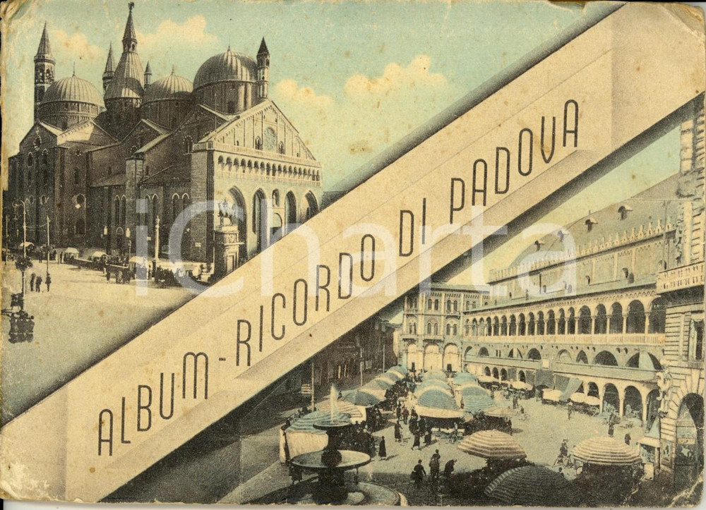 1920 ca Album ricordo di PADOVA Raccolta di 21 fotografie *Opuscolo a organino
