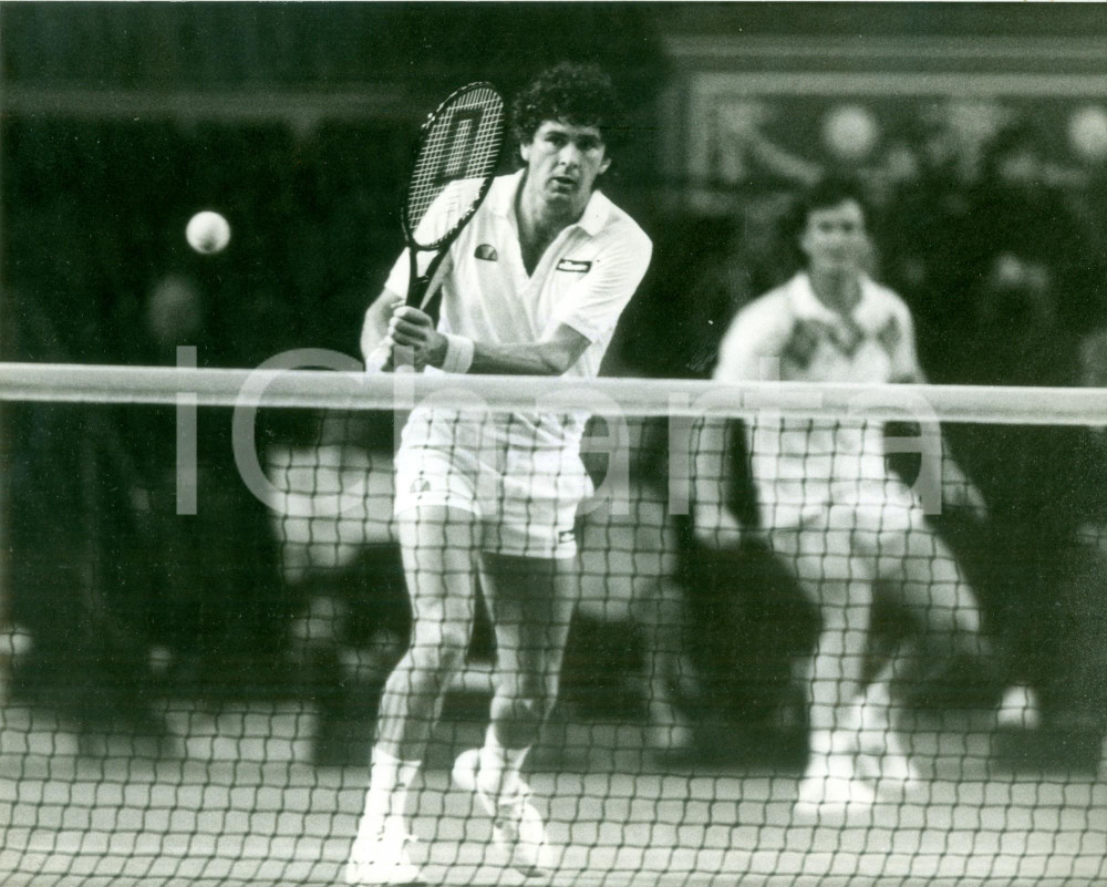 Fotografia d epoca originale 1983 LONDON ROYAL ALBERT HALL Paul McNAMEE Peter McNAMARA in doppio TENNIS 1