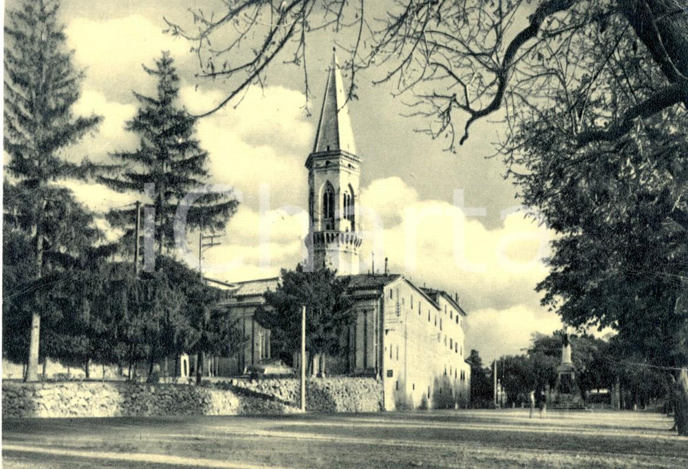 Cartolina originale da collezione 1954 PERUGIA La chiesa di SAN PIETRO in borgo XX GIUGNO Cartolina FG VG 1