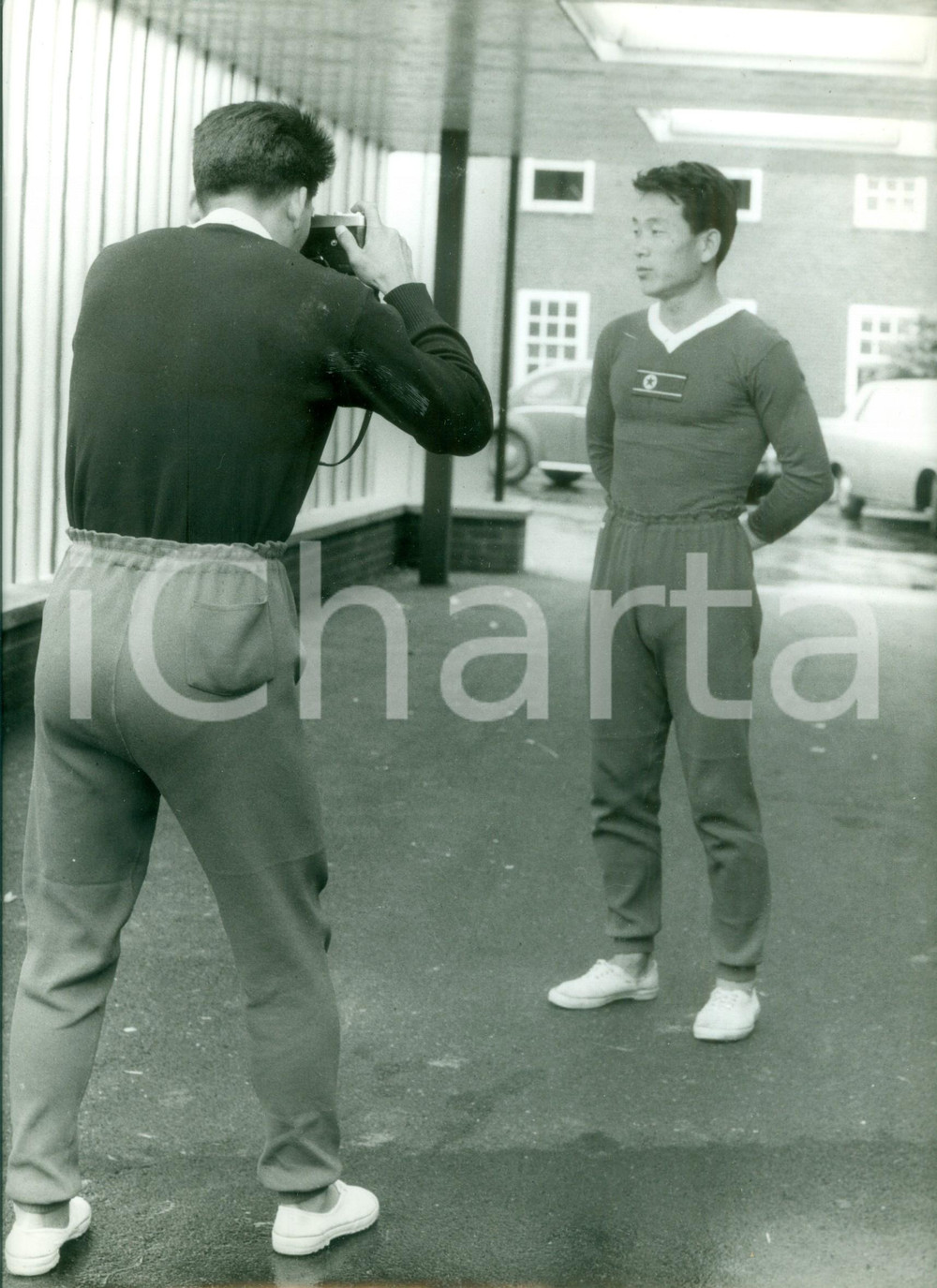 Fotografia d epoca originale 1966 MIDDLESBROUGH UK Mondiali Centrocampista Pak DOOIK Nazionale COREA Foto 1