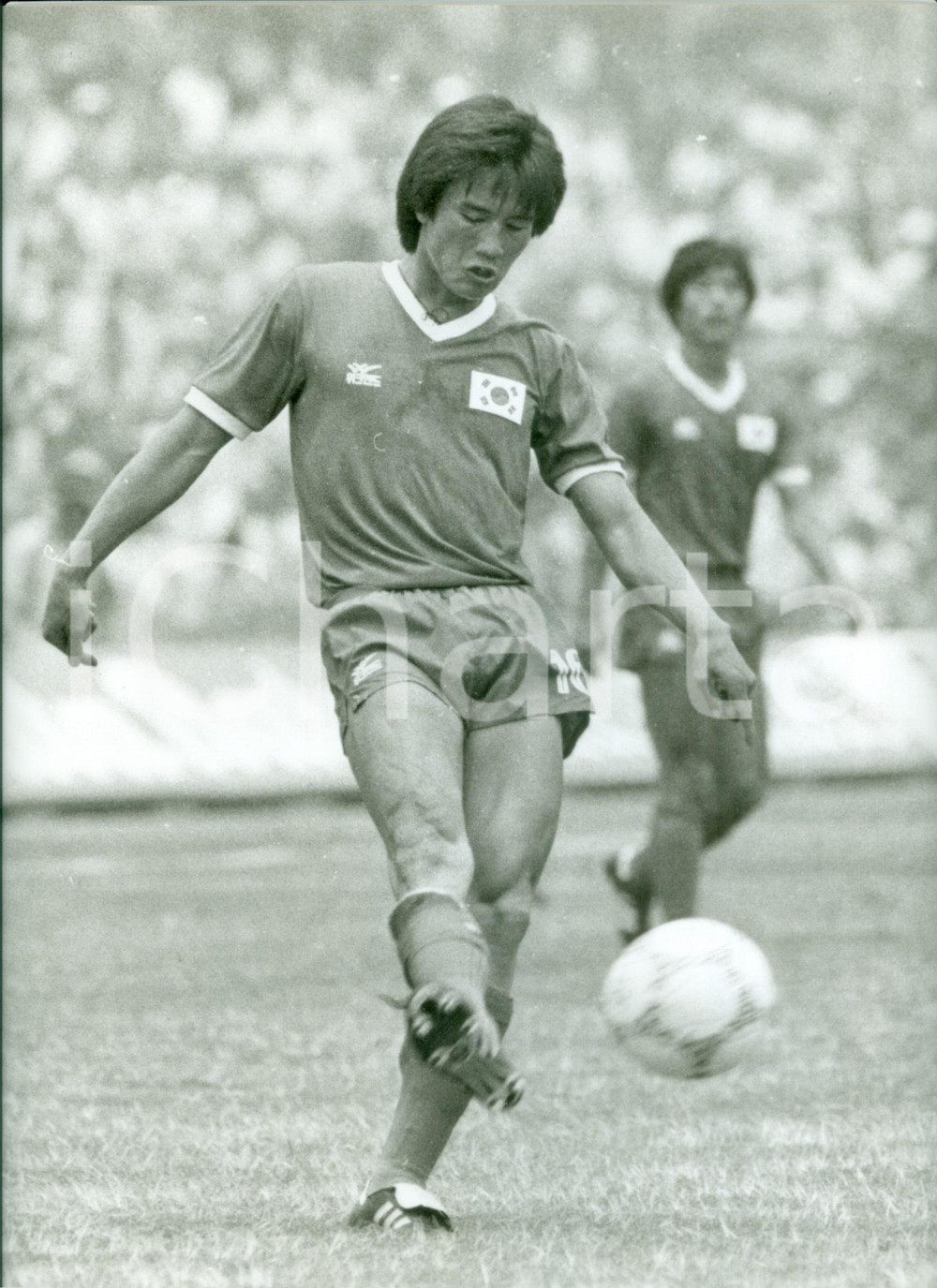 Fotografia d epoca originale 1986 MESSICO Mondiali CALCIO Kim JOOSUNG Nazionale COREA SUD Fotografia 1