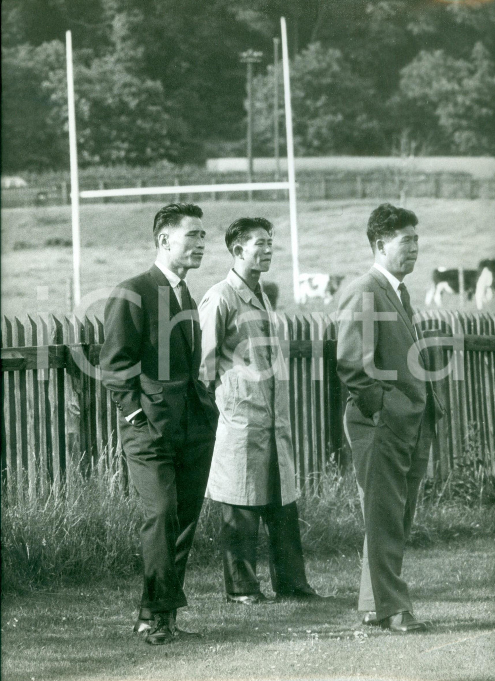 Fotografia d epoca originale 1966 MIDDLESBROUGH  Mondiali CALCIO ITALIA  COREA Myung RYEHYUN Kim KWANGSUB 1