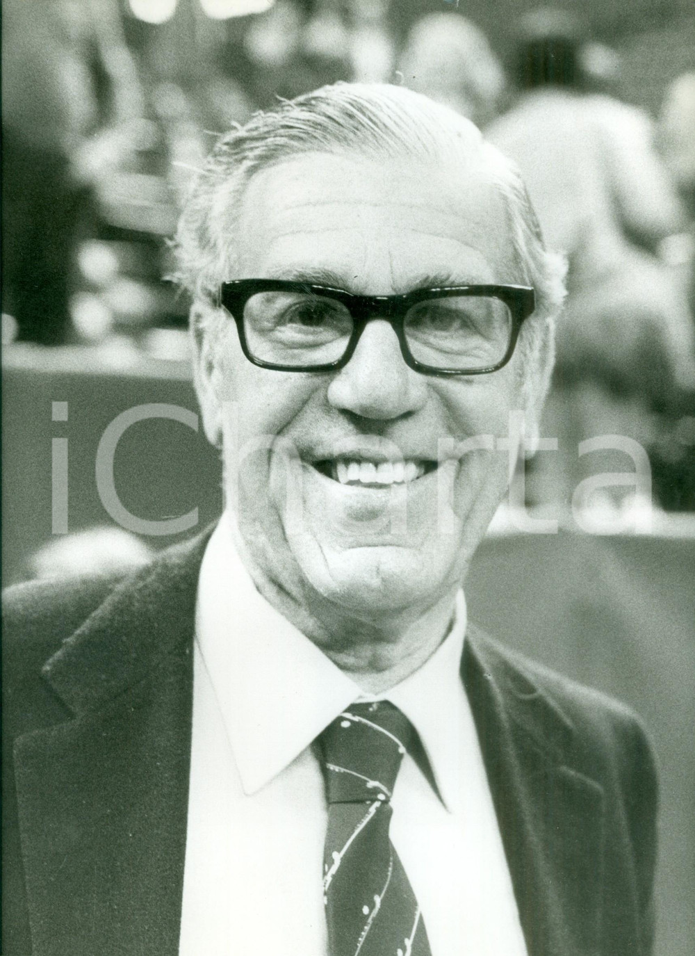 Fotografia d epoca originale 1980 ca TENNIS Il grande organizzatore sportivo Carlo DELLA VIDA Fotografia 1