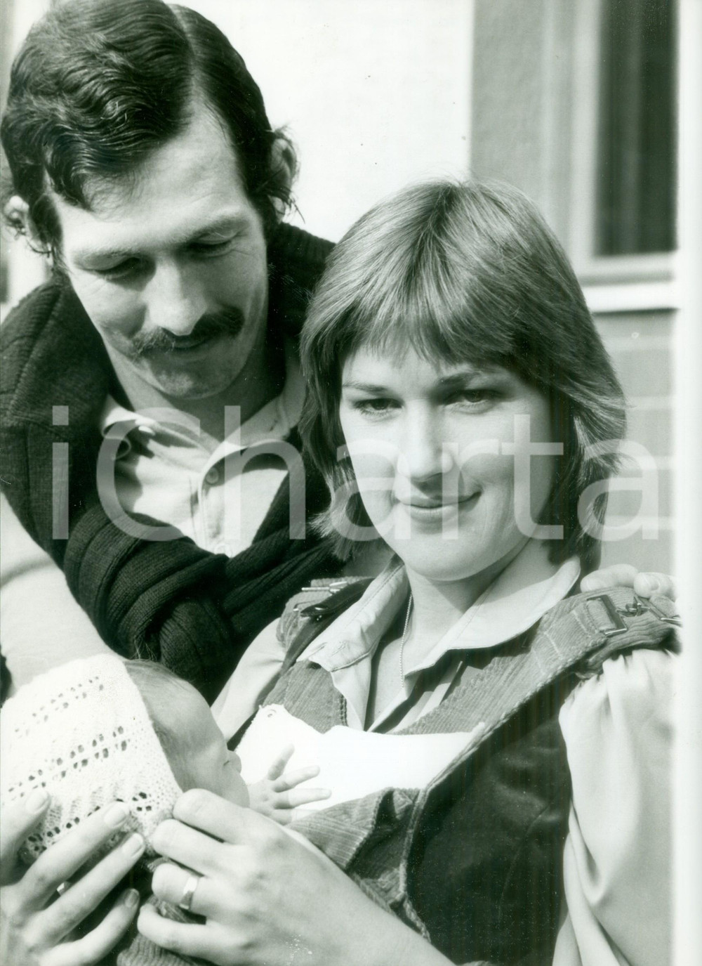 Fotografia d epoca originale 1980 ca AUSTRALIA Tennis Dick CREALY con moglie Cristine Fotografia 1