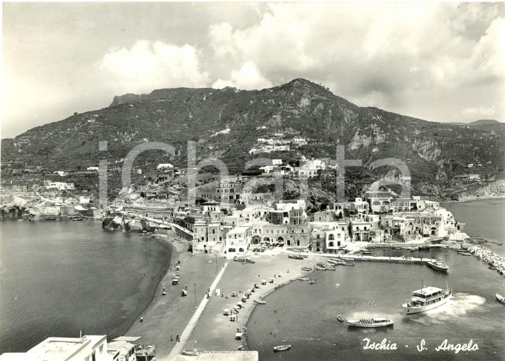 Cartolina originale da collezione 1960 ISCHIA NA SANT ANGELO Il pittoresco borgo di pescatori Cartolina FG VG 1