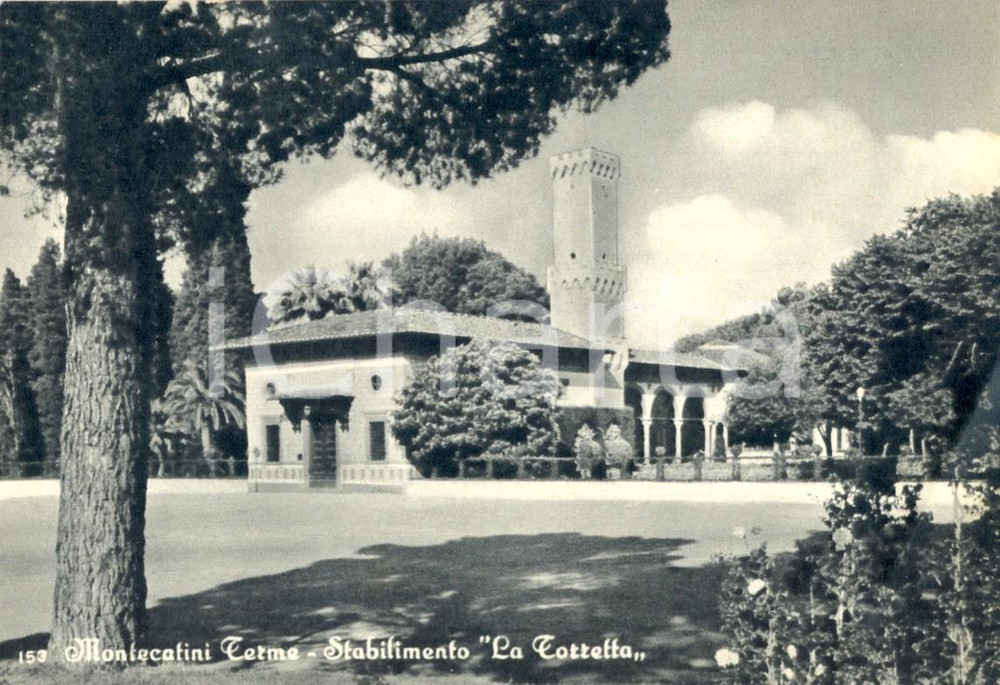 Cartolina originale da collezione 1959 MONTECATINI TERME PT Lo stabilimento LA TORRETTA Cartolina FG VG 1
