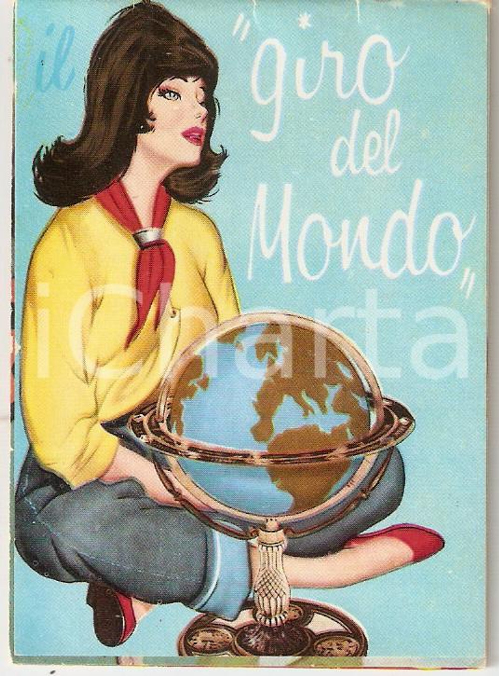 Oggetto da collezione cartaceo 1965 PINUP Il giro del mondo Calendario ILLUSTRATO 1