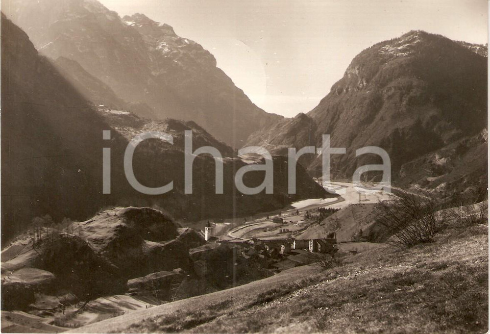 Cartolina originale da collezione 1952 OSPITALE DI CADORE BL Panorama della valle Cartolina postale FG VG 1