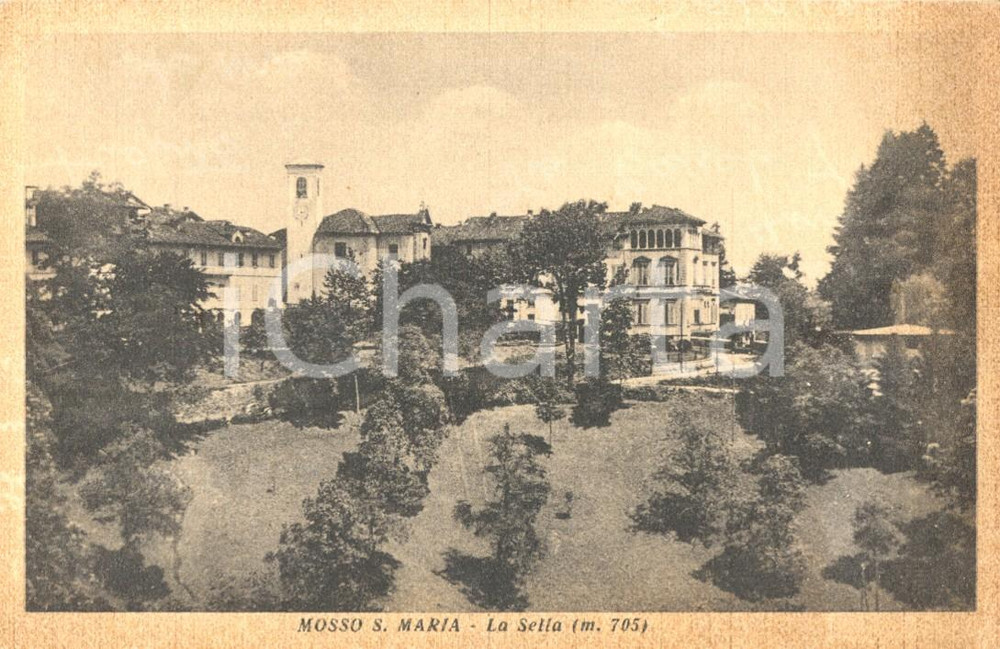 Cartolina originale da collezione 1950 MOSSO BI Veduta della frazione SELLA Cartolina postale FP VG 1